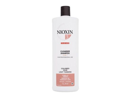 Nioxin 1000ml system 3 color safe cleanser, šampon