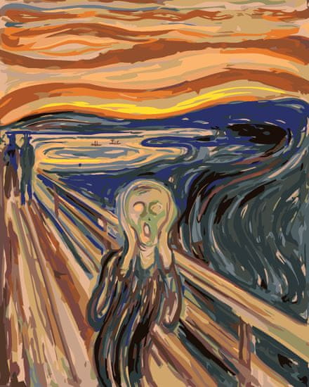 ZUTY Malování podle čísel - VÝKŘIK (E. MUNCH)