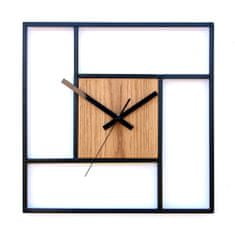 ModernClock Kovové nástěnné hodiny Loft Steve