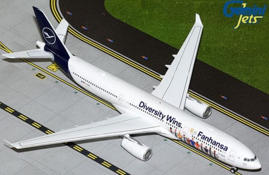 Gemini Airbus A330-343, Lufthansa "Fanhansa - Diversity Wins, Zwickau", Německo, 1/200