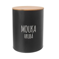 Orion Dóza Hrubá mouka BLACK pr. 13 cm (akční sada 2 ks)