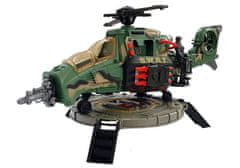 iMex Toys vojenský set s XXL vrtulníkem, se světly a zvuky