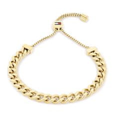 Tommy Hilfiger Slušivý pozlacený náramek Sliding Chains 2780776