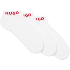 Hugo Boss 3 PACK - pánské ponožky HUGO 50480217-100 (Velikost 39-42)