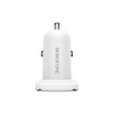 Borofone quick charge 3.0 autonabíječka - Bílá KP27938