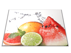 Glasdekor Skleněné prkénko tropické ovoce - Prkénko: 30x20cm