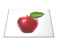 Glasdekor Skleněné prkénko ovoce červené jablko - Prkénko: 30x20cm