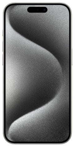 Apple iPhone 15 Pro, supervýkonný procesor, strojové učenie, A17 Pro, veľký displej, trojitý zadný ultraširokouhlý fotoaparát, predný fotoaparát, 48 Mpx, 12 Mpx, IP68, vodeodolný, Face ID, Dolby Atmos