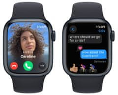 Apple Watch Series 9, Cellular, 41mm, Midnight, Midnight Sport Band - S/M (MRHR3QC/A) - rozbaleno