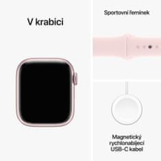 Apple Watch Series 9, Cellular, 41mm, Pink, Light Pink Sport Loop (MRJ13QC/A)