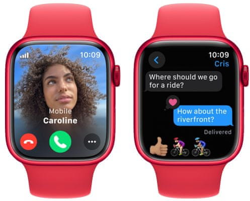 Inteligentné hodinky Apple Watch Series 9 Cellular eSIM funkcie esim obojstranná komunikácia Apple Pay Retina displej vodoodolnosť WR50 pre plávanie detekcie autonehody nové funkcie fázy spánku SOS volania krytie proti prachu akcelerometer GPS stále zapnutý EKG monitorovanie tepu srdcovej činnosti hudobný prehrávač volania notifikácie NFC platby Apple Pay hluk App Store Senzor na snímanie okysličenia krvi meranie fyzickej kondície VO2 max ovládanie dvojitým poklepom