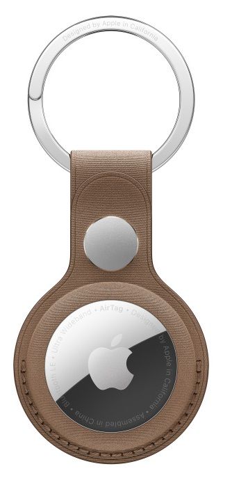 Apple AirTag FineWoven Key Ring - Taupe