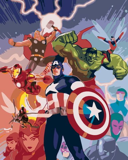 ZUTY Malování podle čísel - AVENGERS COMICS