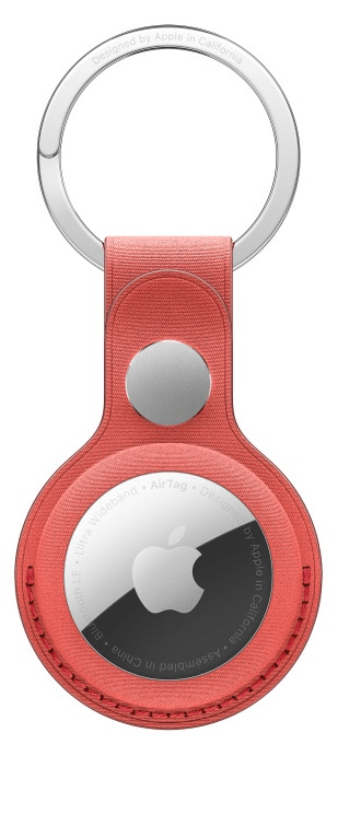 Apple AirTag FineWoven Key Ring - Coral