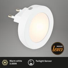 BRILONER BRILONER LED senzor noční světlo, 6,5 cm, LED modul, 0,5W, 30lm, bílé BRI 2188016