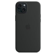 Apple iPhone 15 Plus Silicone Case with MagSafe - Black - rozbaleno