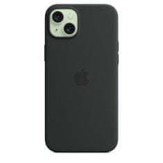 Apple iPhone 15 Plus Silicone Case with MagSafe - Black - rozbaleno