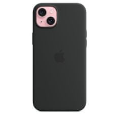 Apple iPhone 15 Plus Silicone Case with MagSafe - Black - rozbaleno