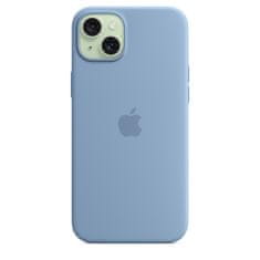 Apple iPhone 15 Plus Silicone Case with MagSafe - Winter Blue - rozbaleno