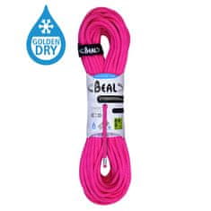 Beal Horolezecké lano Beal Stinger III 9,4mm UNICORE GOLDEN DRY fuchsia|60m