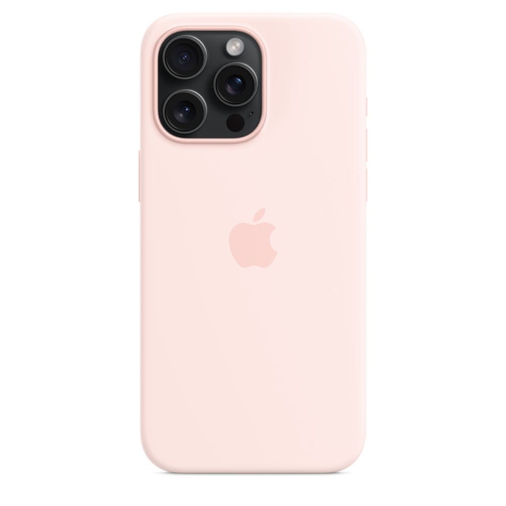 Apple iPhone 15 Pro Max Silicone Case with MagSafe - Light Pink