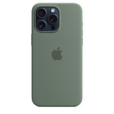 Apple iPhone 15 Pro Max Silicone Case with MagSafe - Cypress - rozbaleno