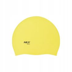 NILS Plavecká čepice silikonová NQC Dots žlutá 