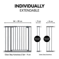 Hauck Clear Step Autoclose 2 Set + 9 cm