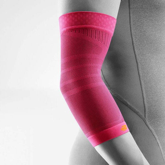 Bauerfeind Sports Compression Elbow Support - sportovní kompresní bandáž lokte, růžová, velikost: S