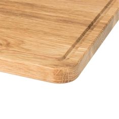 Dřevěná krájecí deska s drážkou 35x25 - Dub
