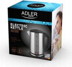 Adler Rychlovarná konvice AD 1216 2200W stříbrná 1.7l