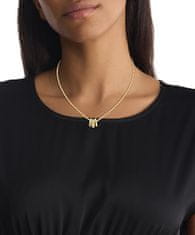 Calvin Klein Moderní pozlacený náhrdelník z oceli s krystaly 35000365