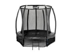 Jumpi 252cm/8FT Maxy Comfort Plus BLACK Zahradní trampolína s vnitřní mřížkou