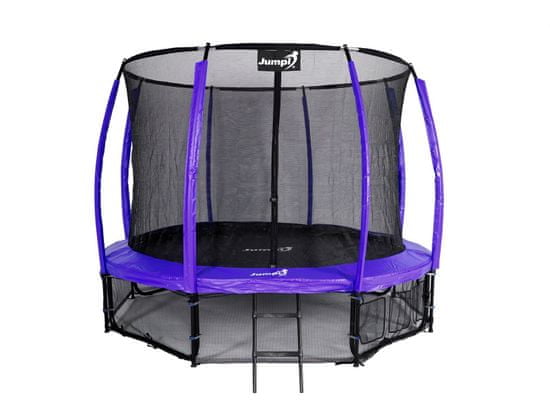 Jumpi 374cm/12FT Maxy Comfort Plus Fialová zahradní trampolína s vnitřní mřížkou