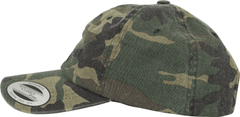 BRANDIT kšiltovka Low Profile Camo Washed Cap Woodland Velikost: OS