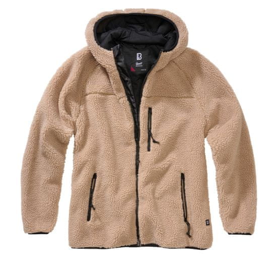 BRANDIT Dámská bunda Teddyfleecejacket hood Camel Velikost: XXL