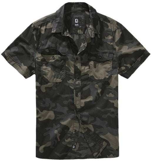 BRANDIT košile Roadstar Shirt 1/2 sleeve Darkcamo Velikost: S