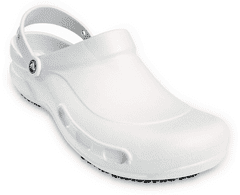 Crocs Work Bistro Clogs Unisex, 43-44 EU, M10W12, Pantofle, Dřeváky, White, Bílá, 10075-100