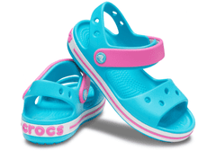 Crocs Crocband Sandals pro děti, 29-30 EU, C12, Sandály, Pantofle, Digital Aqua, Modrá, 12856-4SL