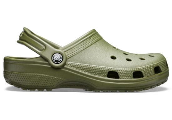 Crocs Classic Clogs Unisex, 43-44 EU, M10W12, Pantofle, Dřeváky, Army Green, Zelená, 10001-309