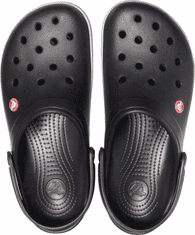 Crocs Crocband Clogs Unisex, 41-42 EU, M8W10, Pantofle, Dřeváky, Black, Černá, 11016-001