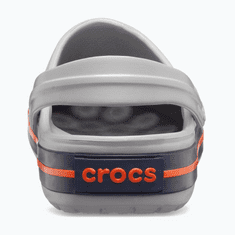 Crocs Crocband Clogs Unisex, 41-42 EU, M8W10, Pantofle, Dřeváky, Light Grey/Navy, Šedá, 11016-01U