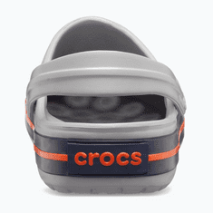 Crocs Crocband Clogs Unisex, 39-40 EU, M7W9, Pantofle, Dřeváky, Light Grey/Navy, Šedá, 11016-01U