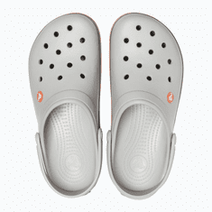 Crocs Crocband Clogs Unisex, 36-37 EU, M4W6, Pantofle, Dřeváky, Light Grey/Navy, Šedá, 11016-01U