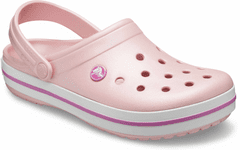 Crocs Crocband Clogs Unisex, 36-37 EU, M4W6, Pantofle, Dřeváky, Pearl Pink/Wild Orchid, Růžová, 11016-6MB