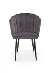 Halmar Designová židle Zelo šedá