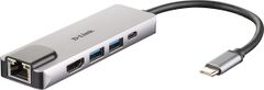 D-Link 5-in-1 USB-C Hub with HDMI/Ethernet and Power Delivery