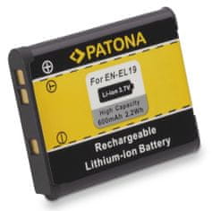 PATONA baterie pro foto Nikon EN-EL19 600mAh