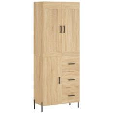 Vidaxl Skříň highboard dub sonoma 69,5 x 34 x 180 cm kompozitní dřevo