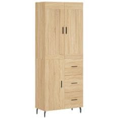 Vidaxl Skříň highboard dub sonoma 69,5 x 34 x 180 cm kompozitní dřevo